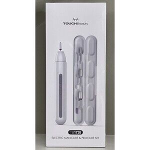 NEW TOUCHBeauty Cordless Electric Professional Mani Pedi Nail Drill Set TB1738
